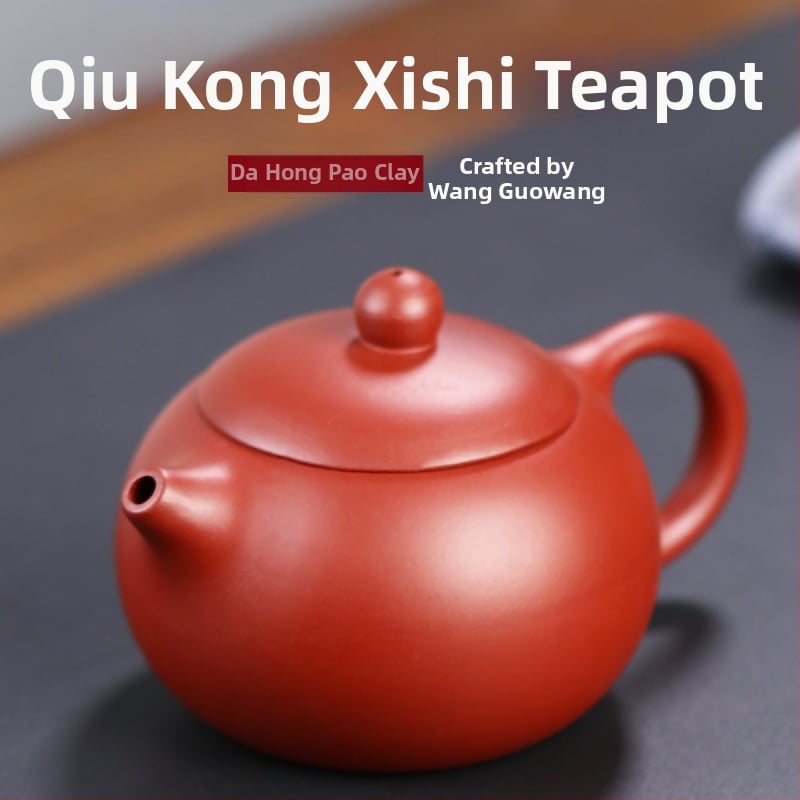 Ceainic Dahongpao din lut purpuriu, design Xi Shi, Yixing Zisha, ceainic de sănătate, în cutie cadou cu certificat