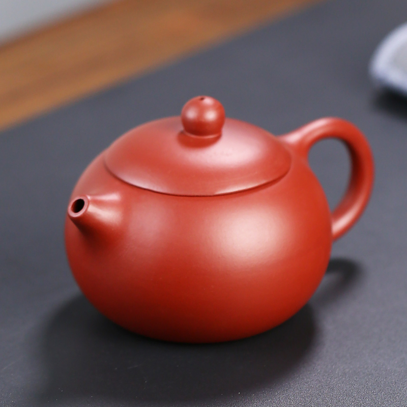 Ceainic Dahongpao din lut purpuriu, design Xi Shi, Yixing Zisha, ceainic de sănătate, în cutie cadou cu certificat