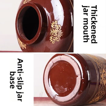 Sticlă ceramică pentru infuzie de vin cu robinet, ceramică îngroșată, sigilată pentru uz casnic, infuzie de ginseng