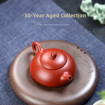 Ceainic din lut mov, lucrat manual, stil Dahongpao Dongpiao, 12669