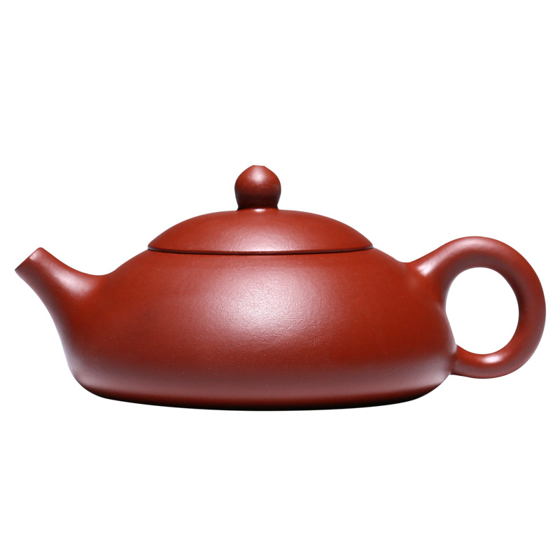 Ceainic din lut mov, lucrat manual, stil Dahongpao Dongpiao, 12669