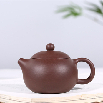 Ceainic Xishi din lut purpuriu Yixing, făcut manual