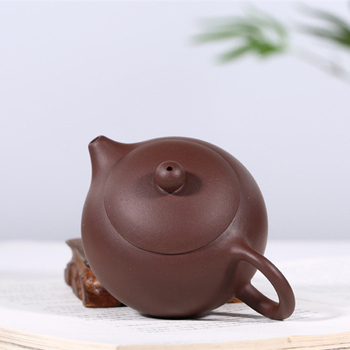 Ceainic Xishi din lut purpuriu Yixing, făcut manual