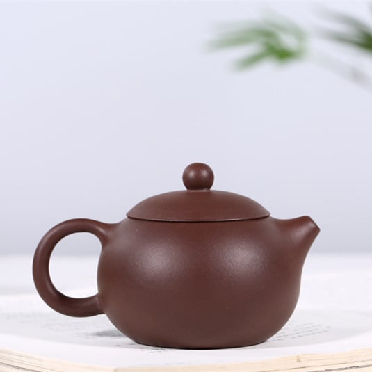 Ceainic Xishi din lut purpuriu Yixing, făcut manual