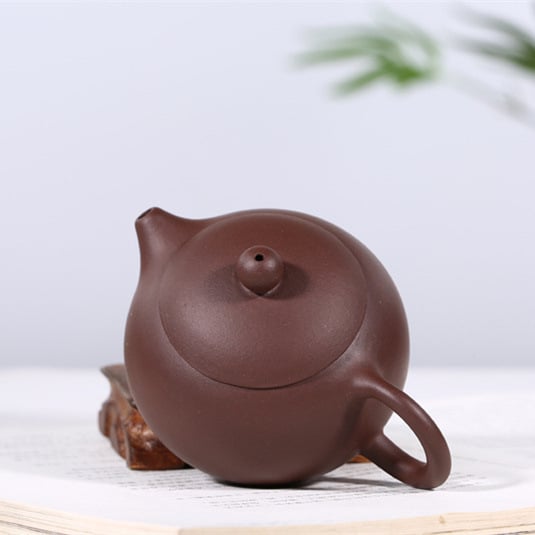 Ceainic Xishi din lut purpuriu Yixing, făcut manual