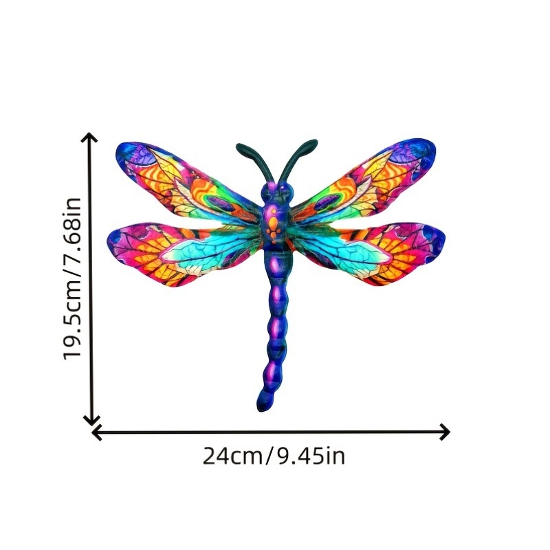 Decor de perete din fier cu dragonfly pentru exterior – pandantiv metalic