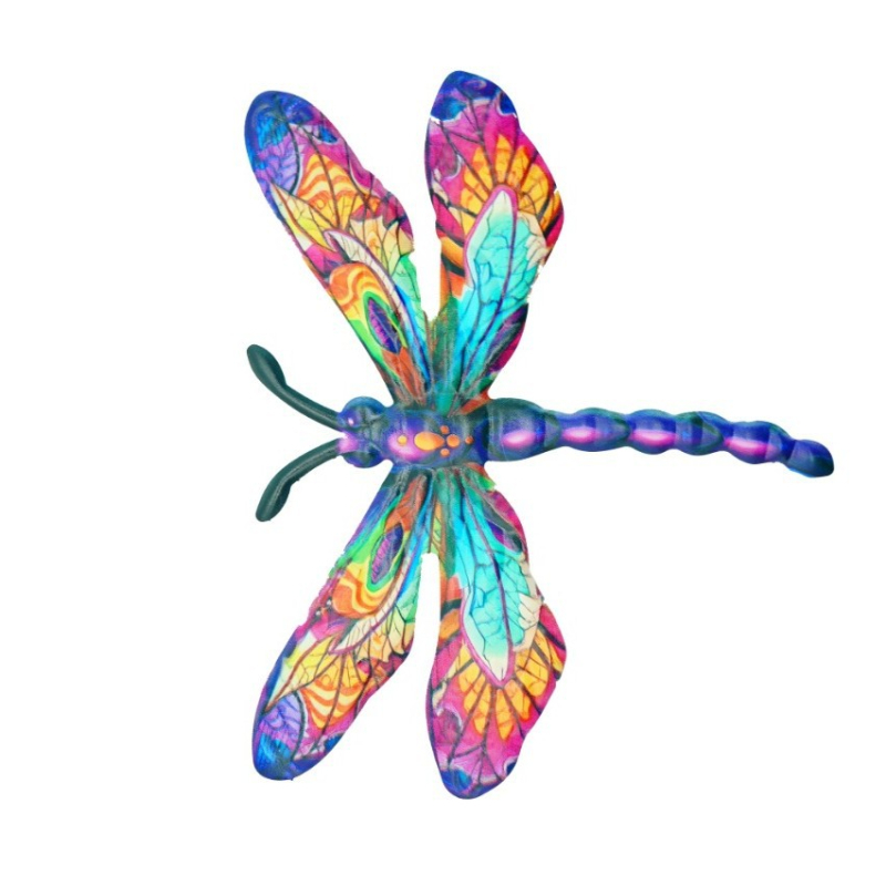 Decor de perete din fier cu dragonfly pentru exterior – pandantiv metalic