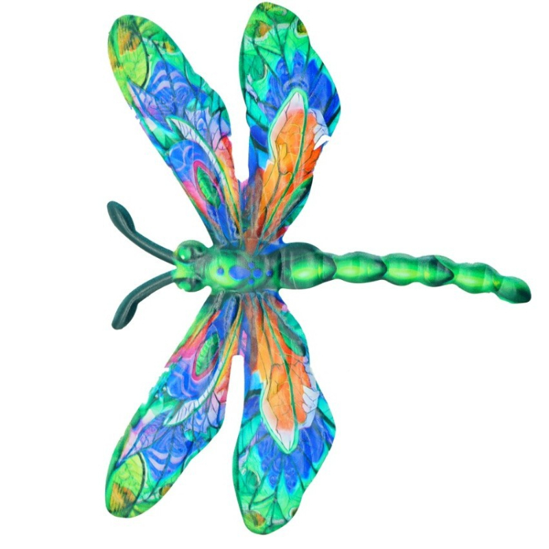 Decor de perete din fier cu dragonfly pentru exterior – pandantiv metalic