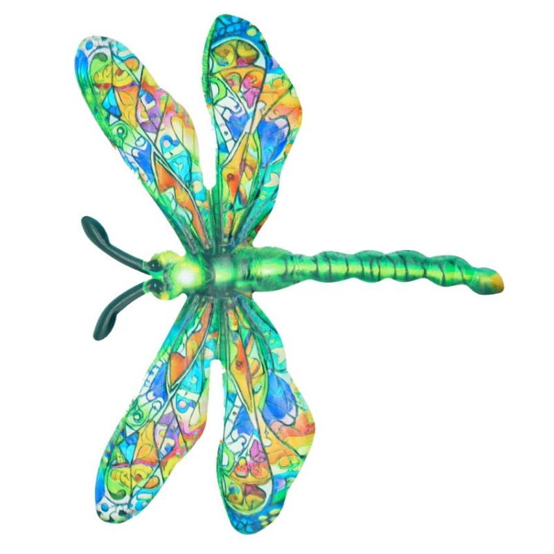 Decor de perete din fier cu dragonfly pentru exterior – pandantiv metalic