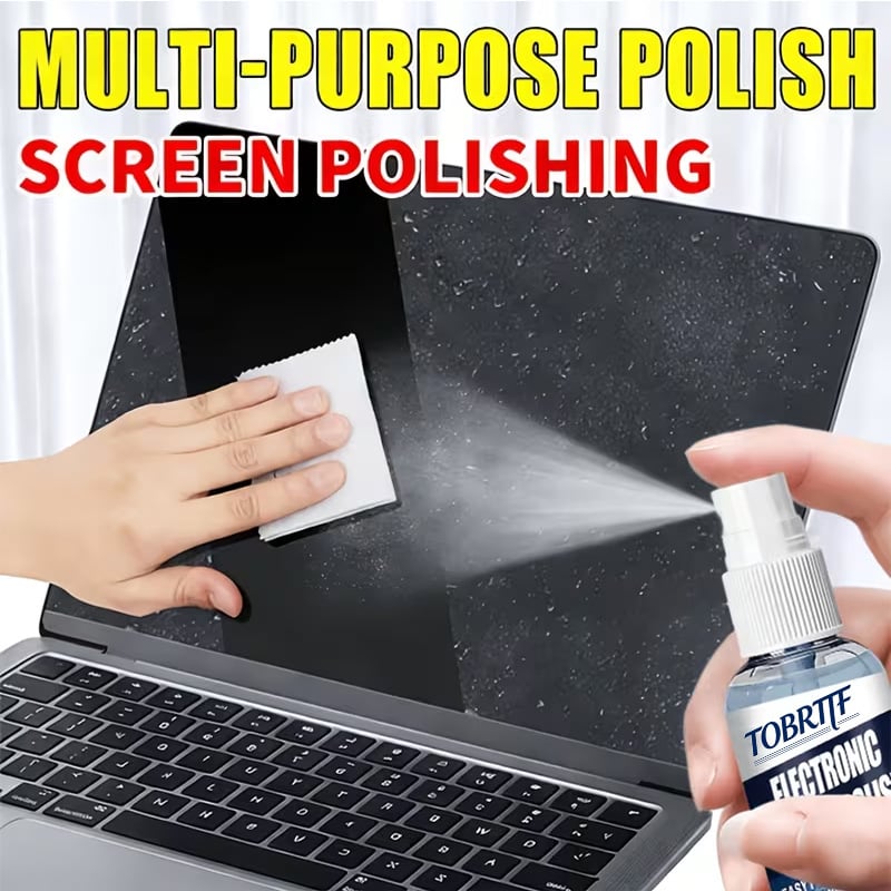 Kit profesional de îngrijire a ecranelor electronice, cu cârpă de lustruire inclusă, pentru calculator, telefon, tastatură și ecrane TV.