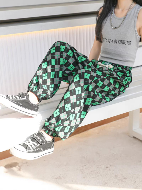 Pantaloni de vară anti-țânțari pentru copii, subțiri, casual, lungi, croială liberă cu stil Lantern pentru bebeluși