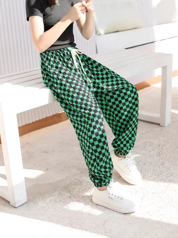 Pantaloni de vară anti-țânțari pentru copii, subțiri, casual, lungi, croială liberă cu stil Lantern pentru bebeluși