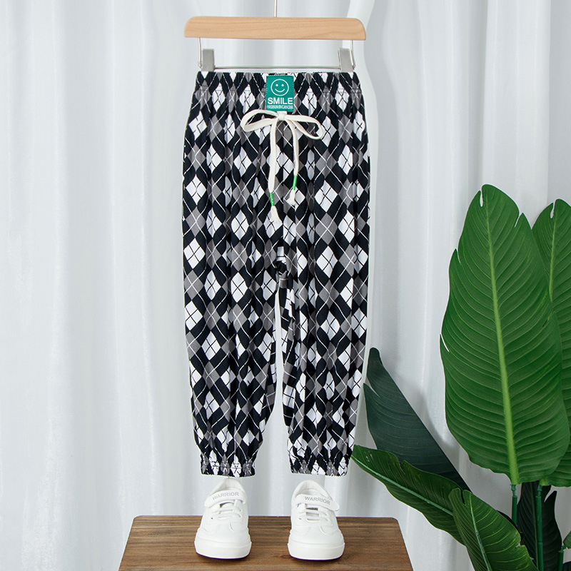 Pantaloni de vară anti-țânțari pentru copii, subțiri, casual, lungi, croială liberă cu stil Lantern pentru bebeluși