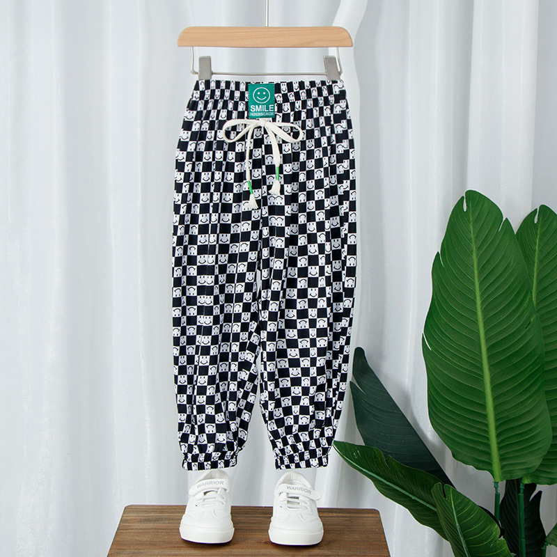 Pantaloni de vară anti-țânțari pentru copii, subțiri, casual, lungi, croială liberă cu stil Lantern pentru bebeluși