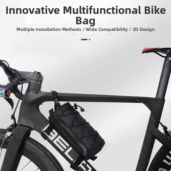 Geantă pentru bicicletă, husă pentru cadrul frontal și pentru portbagajul din spate, portabilă, impermeabilă, multifuncțională, pentru biciclete de drum și MTB