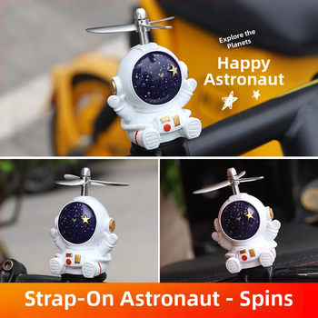 Decor din rășină cu astronaut spațial, stil modern, pentru biciclete electrice și motociclete