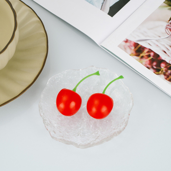Cireșe artificiale din plastic pentru decor, recuzită fotografică și proiecte DIY