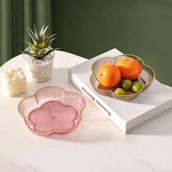 Tavă din plastic pentru fructe, pentru living – platou minimalist pentru fructe și gustări