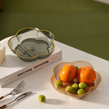 Tavă din plastic pentru fructe, pentru living – platou minimalist pentru fructe și gustări