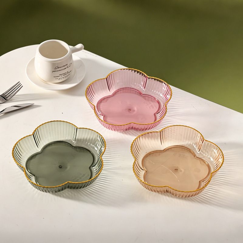 Tavă din plastic pentru fructe, pentru living – platou minimalist pentru fructe și gustări