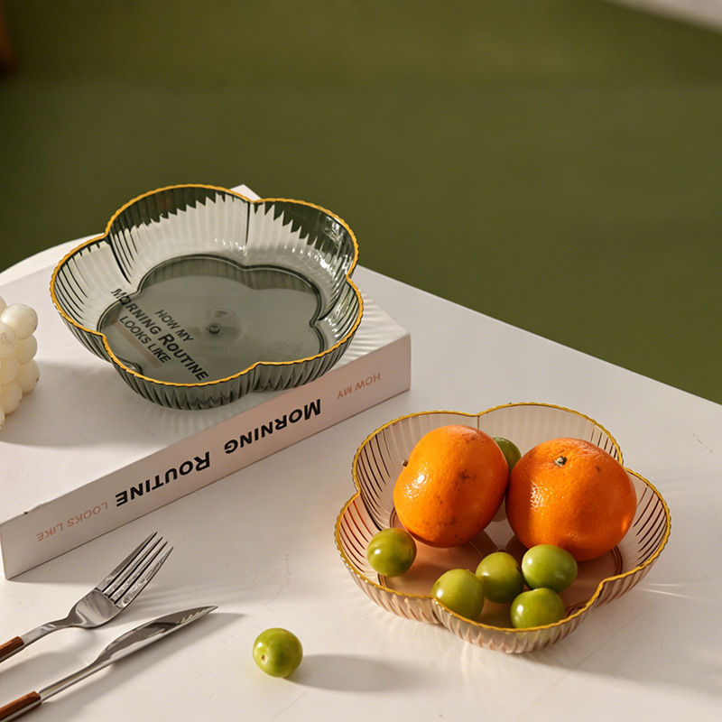 Tavă din plastic pentru fructe, pentru living – platou minimalist pentru fructe și gustări