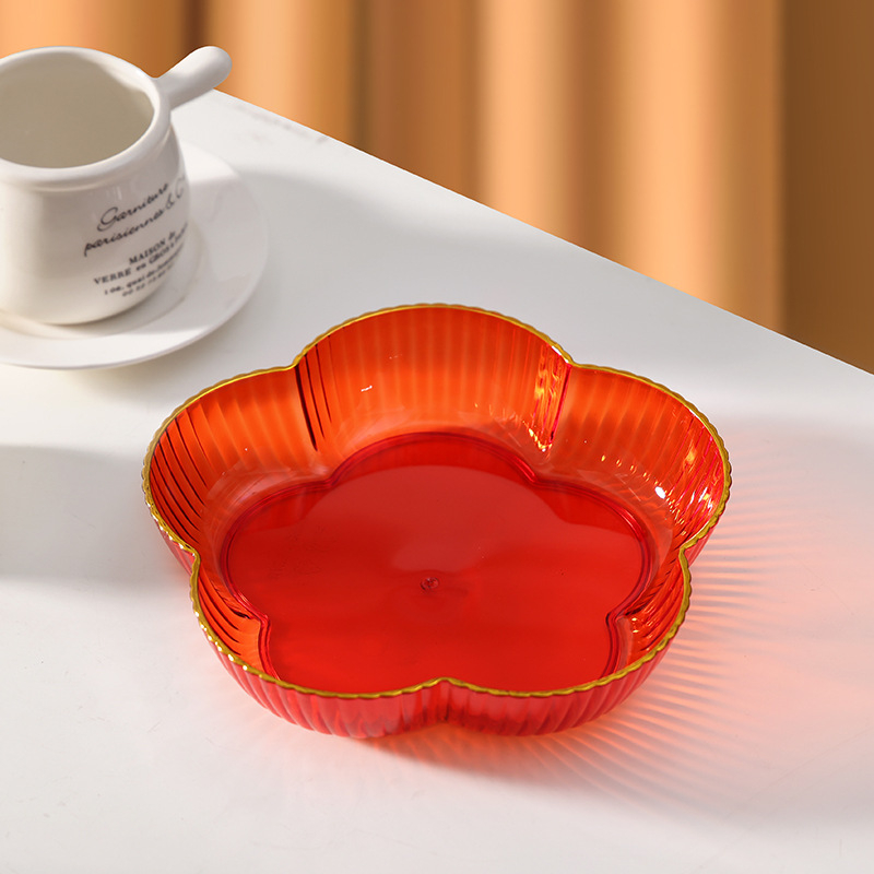 Tavă din plastic pentru fructe, pentru living – platou minimalist pentru fructe și gustări