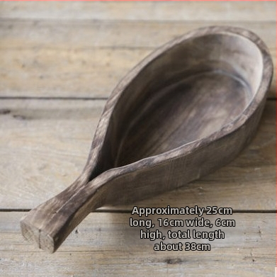 Tăviță din lemn în stil Wabi-Sabi – farfurie pentru fructe, decor pentru living