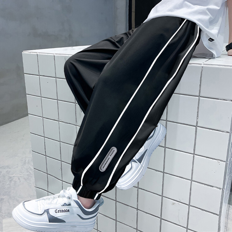 Pantaloni de vară pentru băieți, uscare rapidă, respirabili, anti-țânțari, lungi