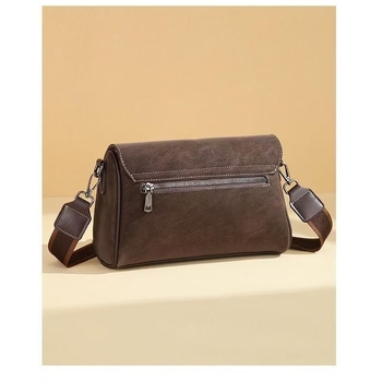 Geantă de umăr crossbody din PU pentru femei, capacitate mare, design tip pernă, finisaj mat, dimensiune mică, bretea unică, buzunar cu fermoar