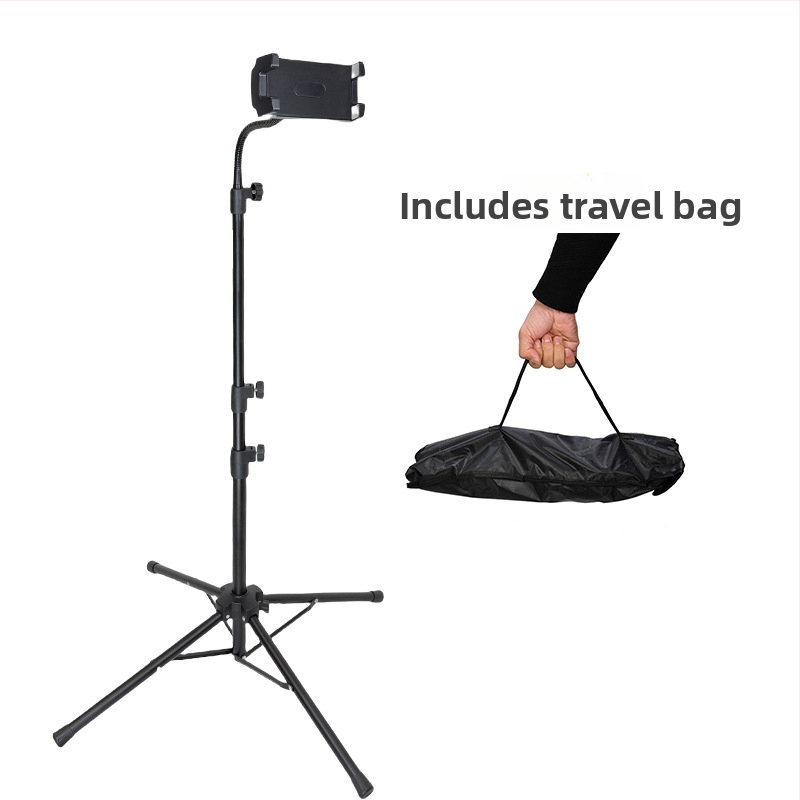 Suport pentru telefon fără mâini cu trepied multifunctional pentru fotografie și streaming, clemă pentru tabletă