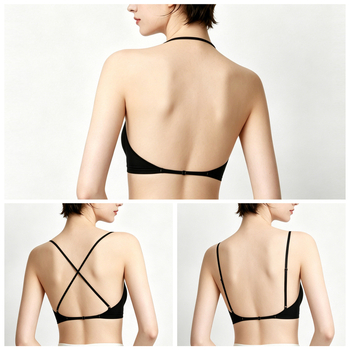 Sutien de vară fără sârmă, cupe modelate subțiri, cusături invizibile, push-up ușor, bretele subțiri, fără spate, pentru femei