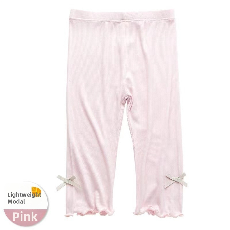 Pantaloni capri pentru fete, vară, modal, vaporoși, stil coreean, dungă