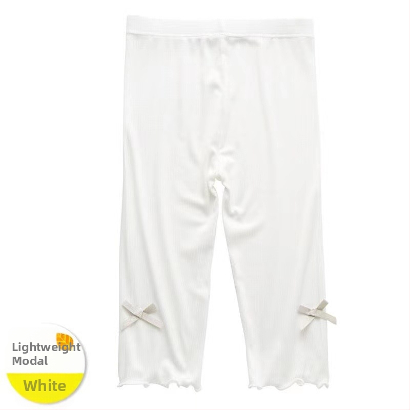 Pantaloni capri pentru fete, vară, modal, vaporoși, stil coreean, dungă
