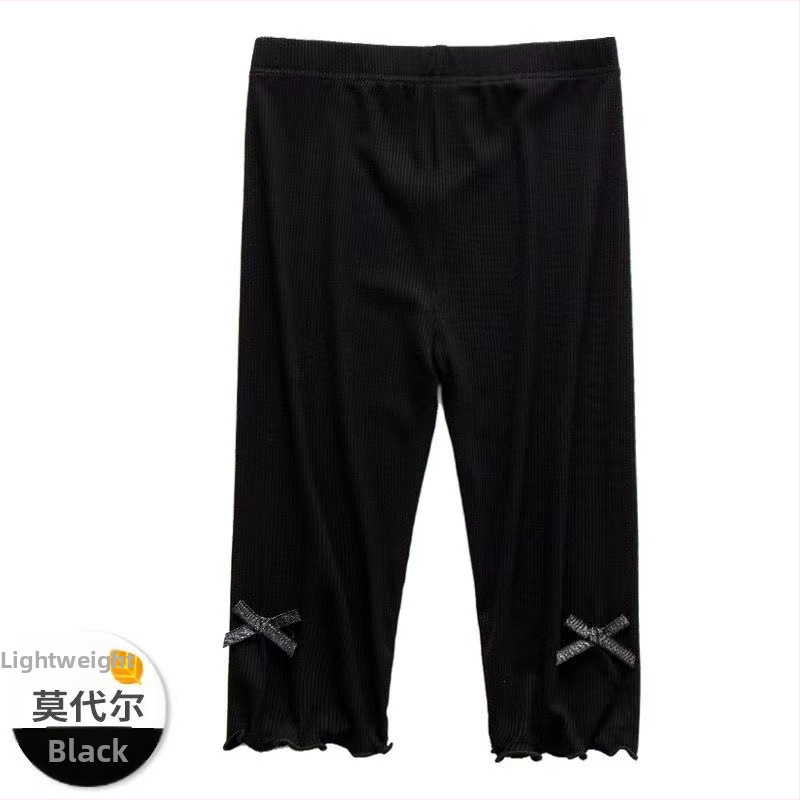Pantaloni capri pentru fete, vară, modal, vaporoși, stil coreean, dungă