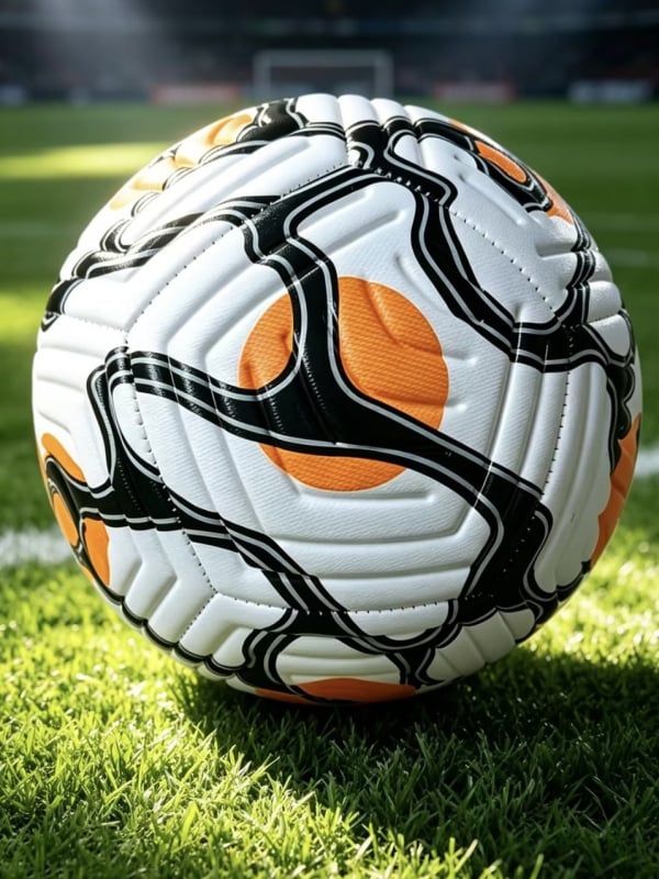 Fotbal PVC mărimea 5 pentru antrenament și competiție, minge cusută manual, rezistentă la uzură, pentru copii, adolescenți și adulți