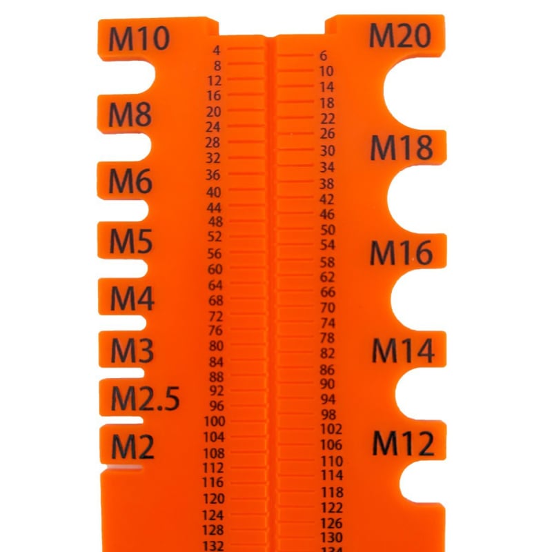 Instrument reglabil de măsurare a șuruburilor și bolțurilor, riglă de lungime, instrument practic de măsurare a șuruburilor