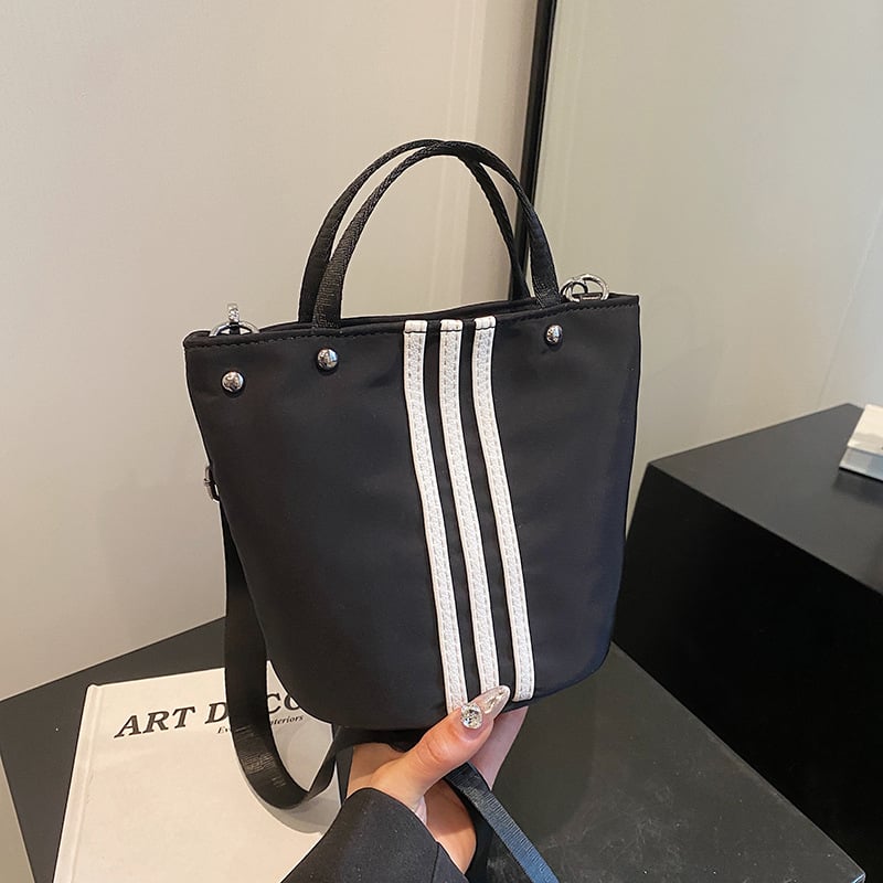 Geantă din nylon pentru femei, în stil coreean, impermeabilă, casual, tip bucket, cu capacitate mare