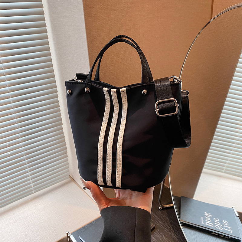 Geantă din nylon pentru femei, în stil coreean, impermeabilă, casual, tip bucket, cu capacitate mare