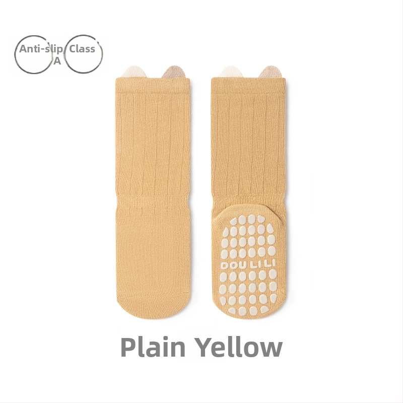 Șosete pentru copii din bumbac, lungime medie, pentru primăvară–toamnă, unisex, respirante și absorbante de transpirație, tricot jacquard.