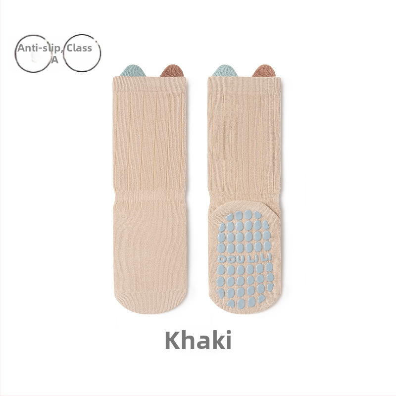 Șosete pentru copii din bumbac, lungime medie, pentru primăvară–toamnă, unisex, respirante și absorbante de transpirație, tricot jacquard.