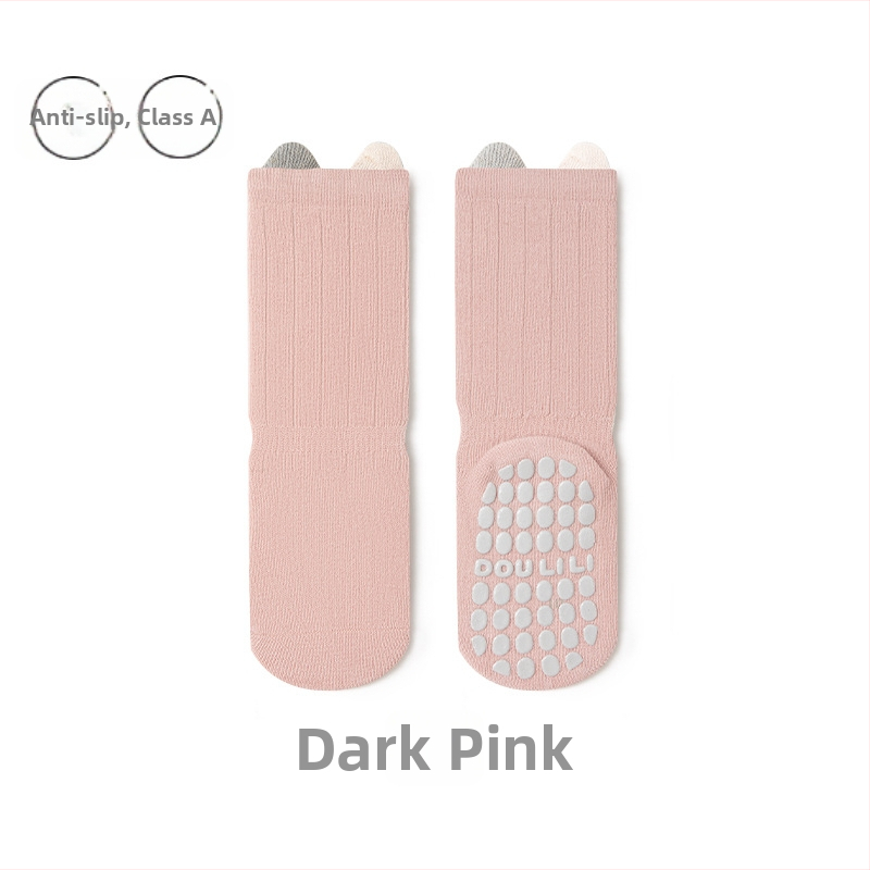 Șosete pentru copii din bumbac, lungime medie, pentru primăvară–toamnă, unisex, respirante și absorbante de transpirație, tricot jacquard.
