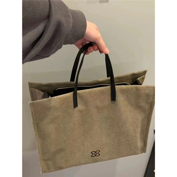 Geantă tote pentru femei din pânză, ușoară, cu capacitate mare, purtată pe umăr sau crossbody, pentru utilizare zilnică