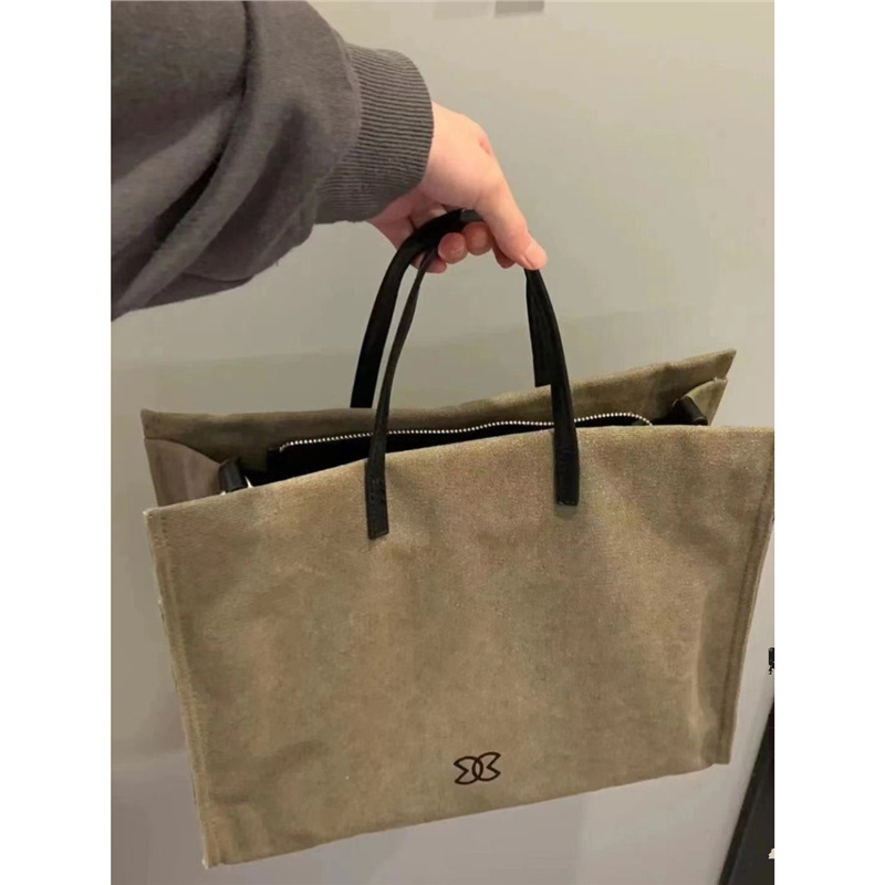 Geantă tote pentru femei din pânză, ușoară, cu capacitate mare, purtată pe umăr sau crossbody, pentru utilizare zilnică