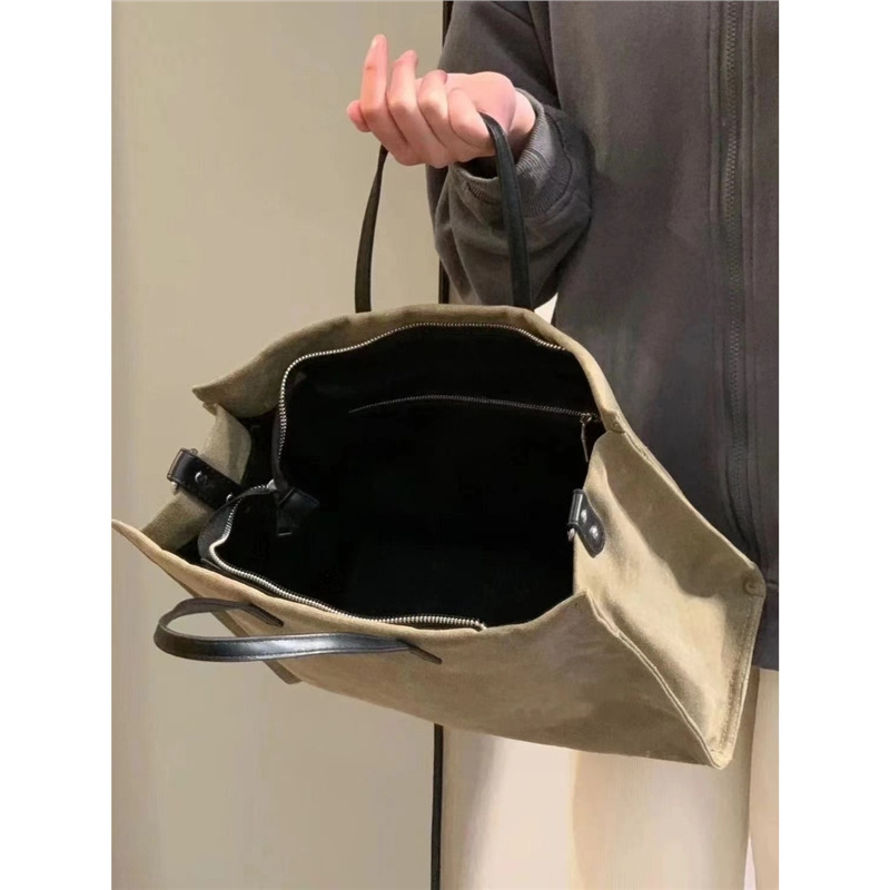 Geantă tote pentru femei din pânză, ușoară, cu capacitate mare, purtată pe umăr sau crossbody, pentru utilizare zilnică