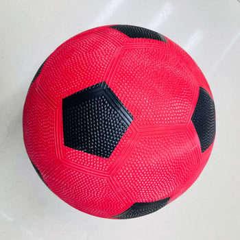 Minge de fotbal din cauciuc alb-negru, dimensiuni 3–5, pentru uz școlar