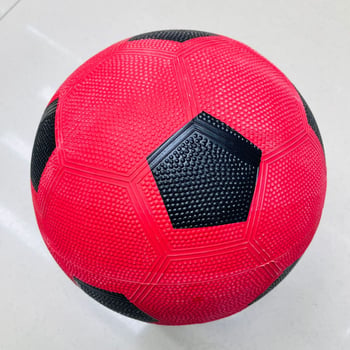 Minge de fotbal din cauciuc alb-negru, dimensiuni 3–5, pentru uz școlar