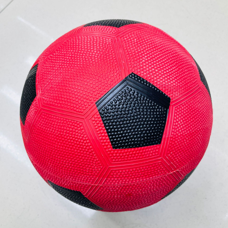 Minge de fotbal din cauciuc alb-negru, dimensiuni 3–5, pentru uz școlar