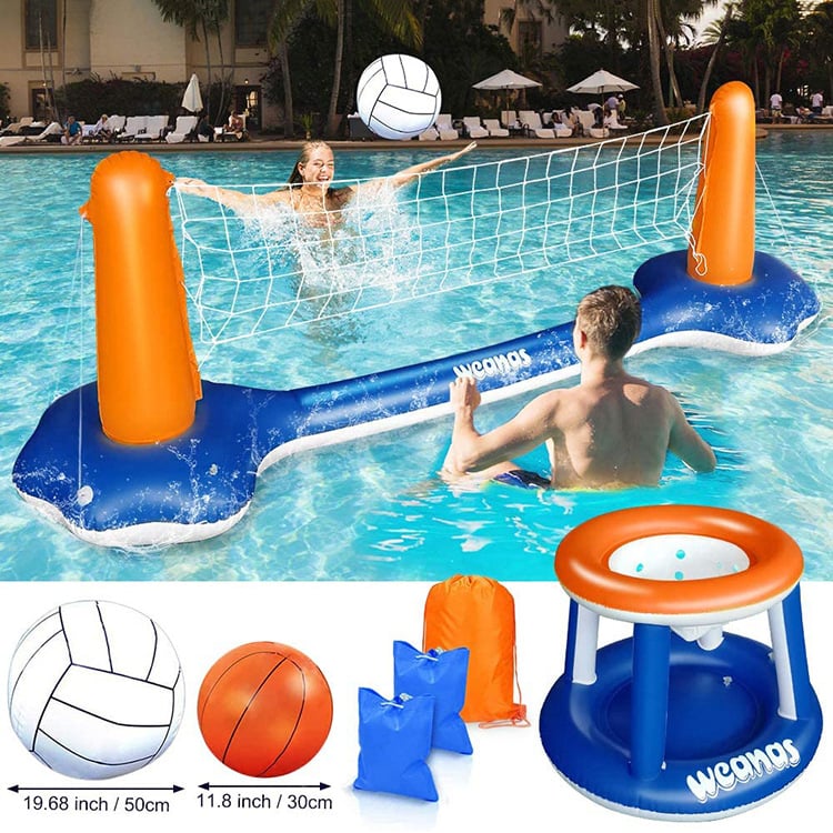 Suport gonflabil pentru baschet pe apă din PVC, pentru adulți, 300×95 cm