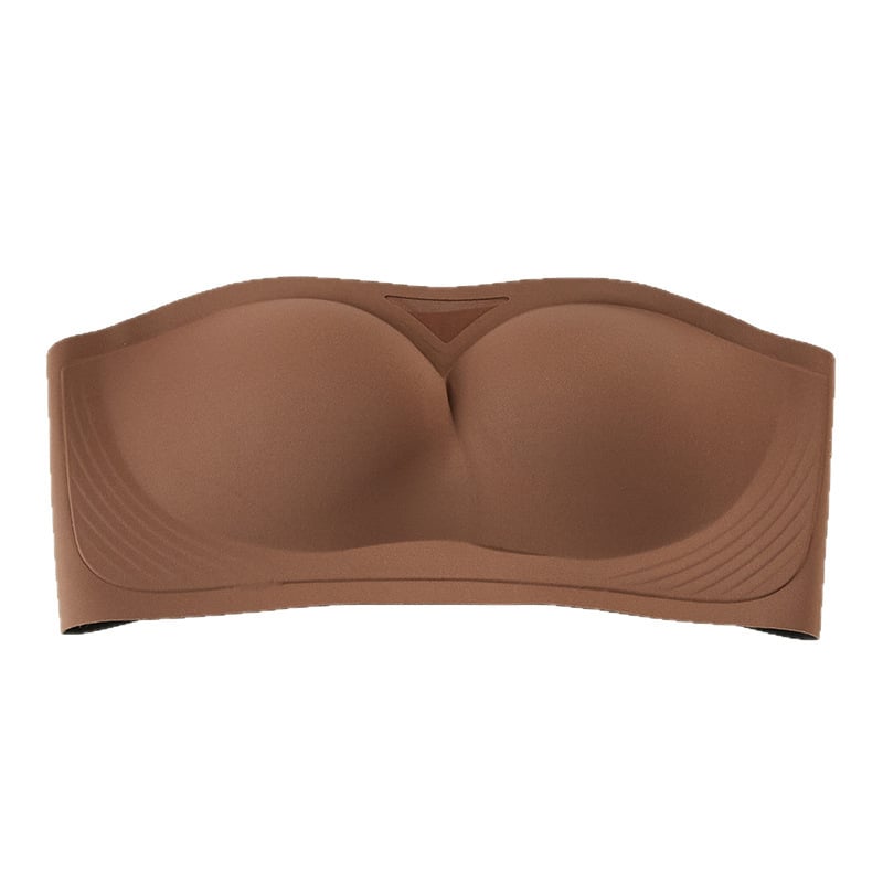 Sutien bandeau fără bretele pentru bust mic, anti-alunecare, push-up, fără arc, fără cusături vizibile, invizibil sub haine