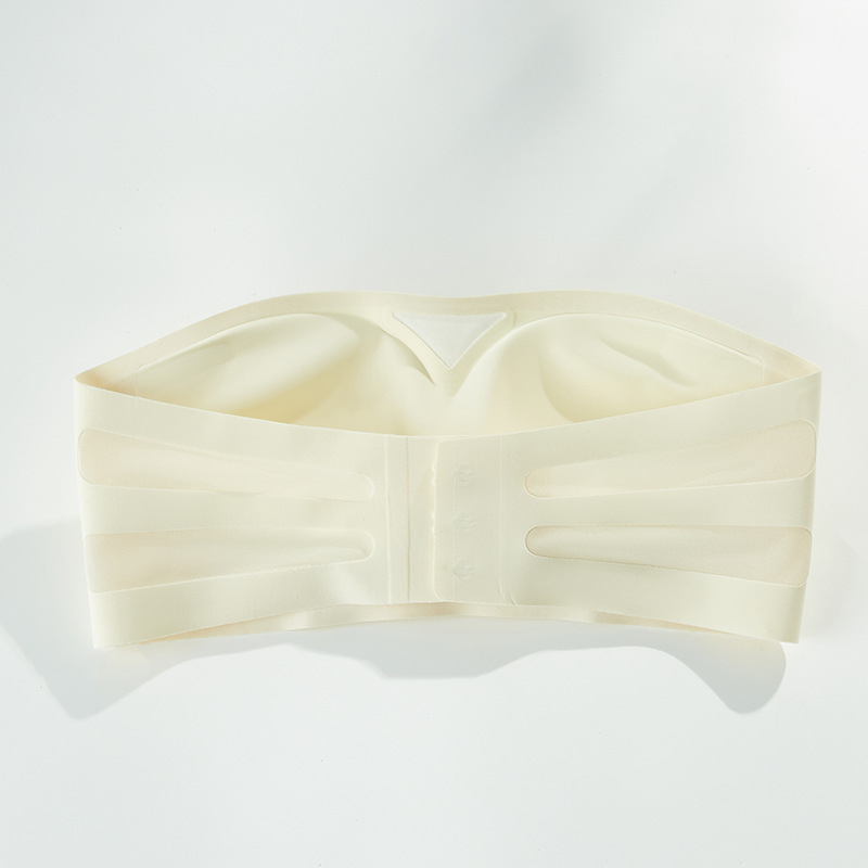 Sutien bandeau fără bretele pentru bust mic, anti-alunecare, push-up, fără arc, fără cusături vizibile, invizibil sub haine